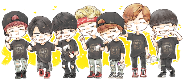 Группа БТС рисунки