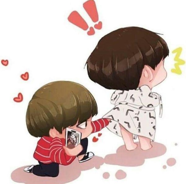 Чиби БТС Чонгук и Тэхен