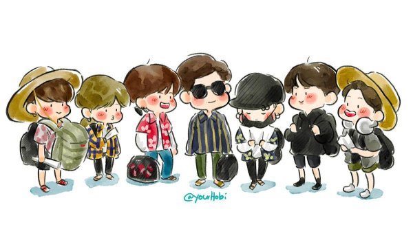 Рисунки Корея БТС