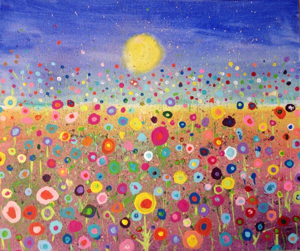 Рисунки мазками красками