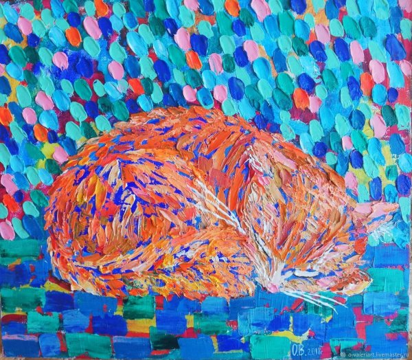 Живопись мазками гуашью