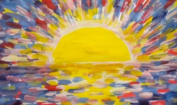 Рисование мазками малыши