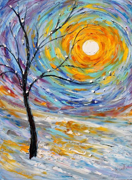 Пейзаж в стиле импрессионизма