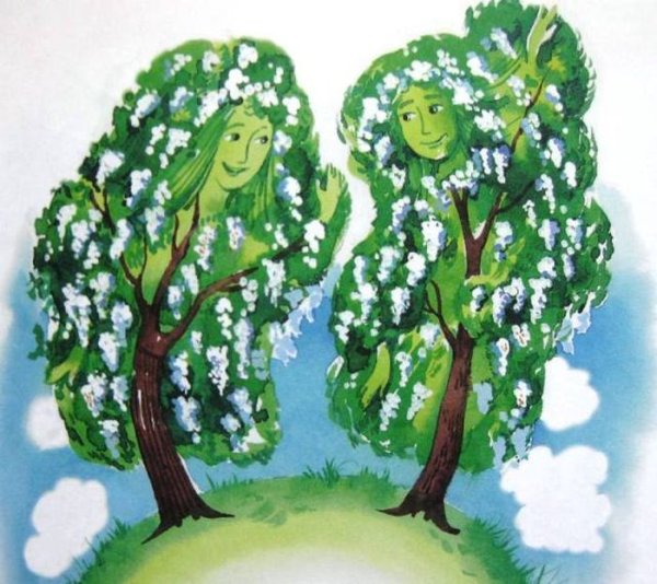 Черёмуха рисунок для детей