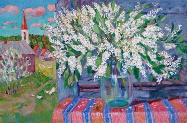 Рисование черемухи