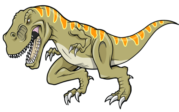 Динозавр Тирекс раскраска для детей