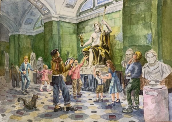 Эрмитаж рисунок детский