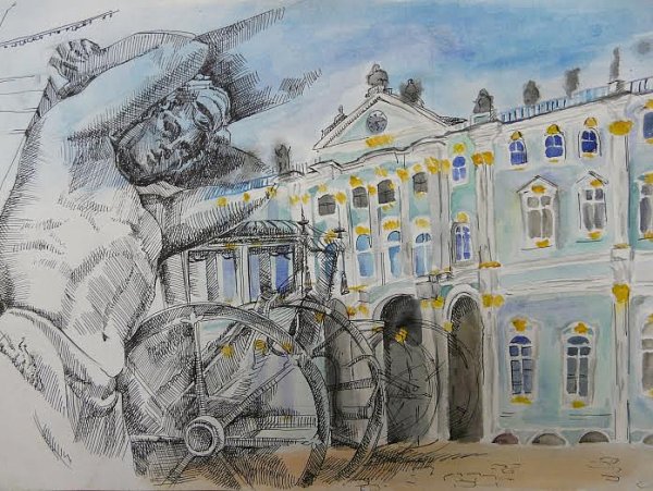 Петербург Эрмитаж рисунки