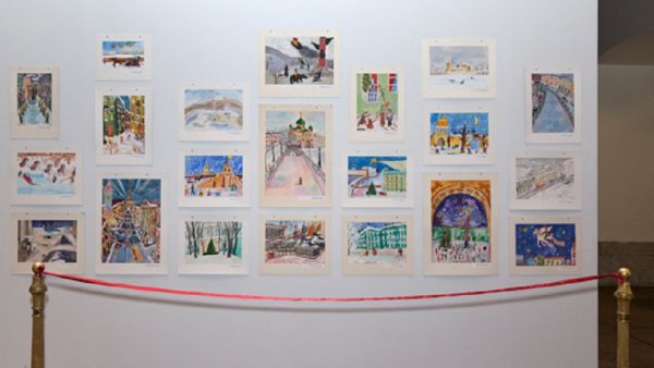 Выставка детских рисунков в Эрмитаже