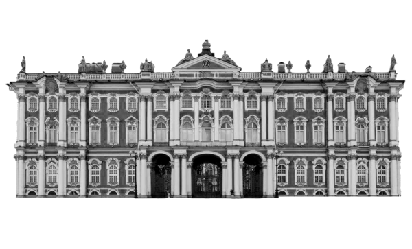 Рисунок зимний дворец Эрмитажа в Санкт-Петербурге