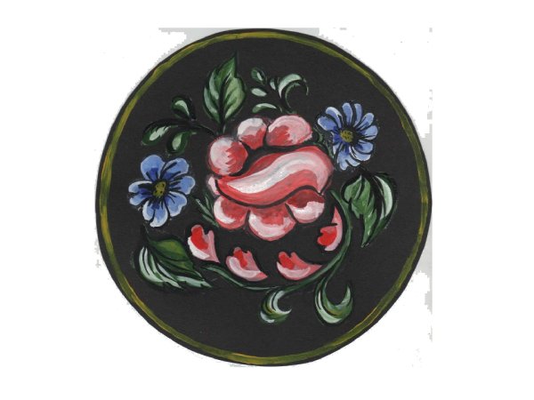 Жостовская роспись поднос поэтапно