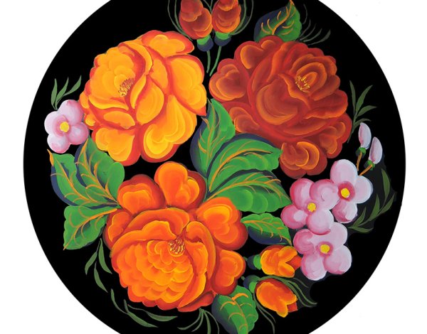 Росписи Лидии Гончаровой Жостово