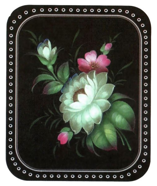 Жостовская роспись замалевка