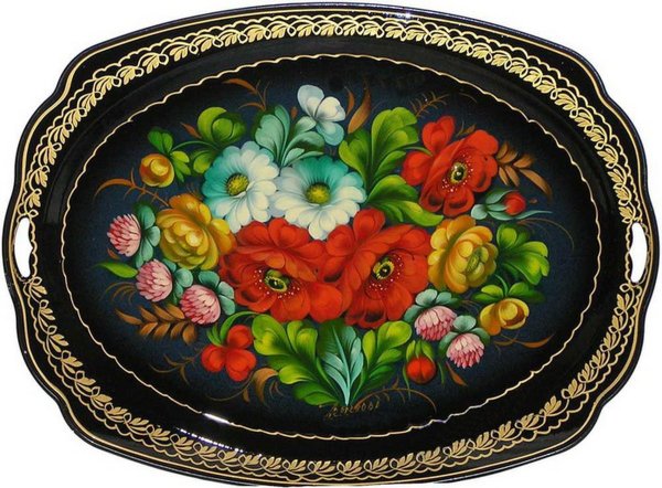 История росписи подносов Жостово