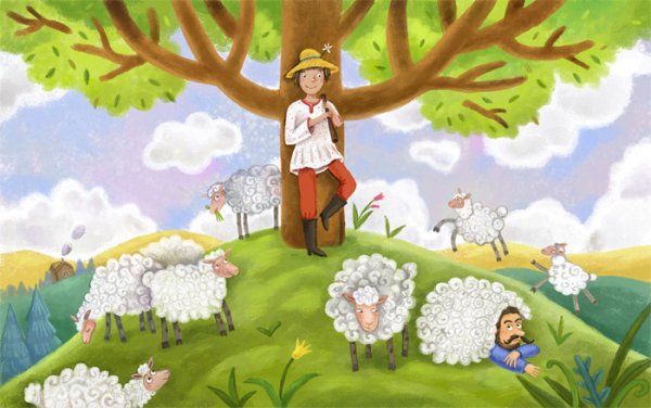 Пастух иллюстрация