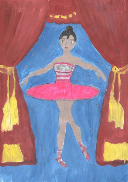 Детские рисунки балерины