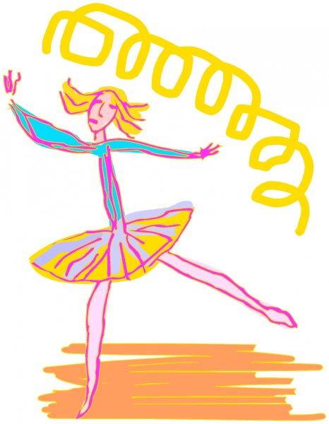 Детские рисунки на тему балет