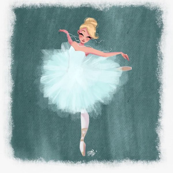Балерина рисунок