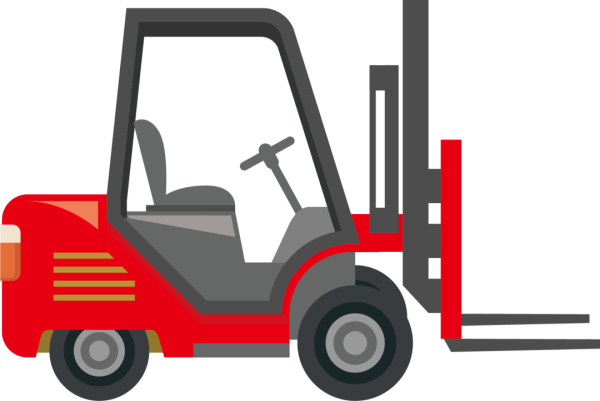 Вилочный погрузчик вектор