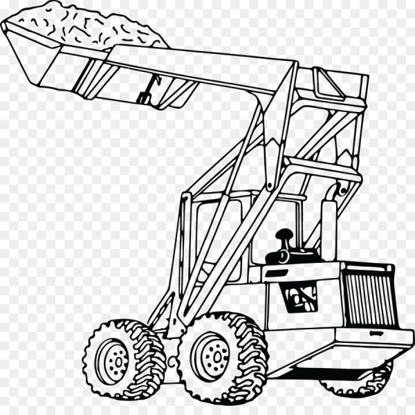 Погрузчик раскраска