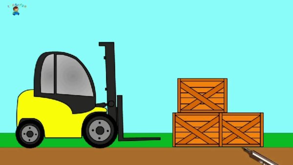 Погрузчик рисунок для детей