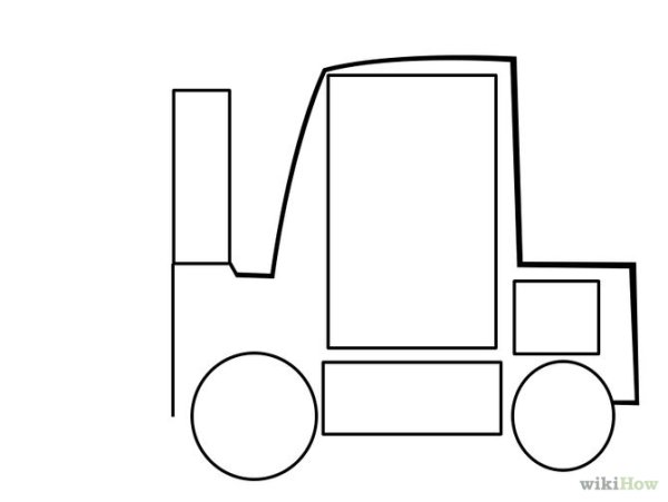 Как рисовать погрузчик