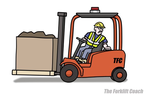 Водитель погрузчика рисунок