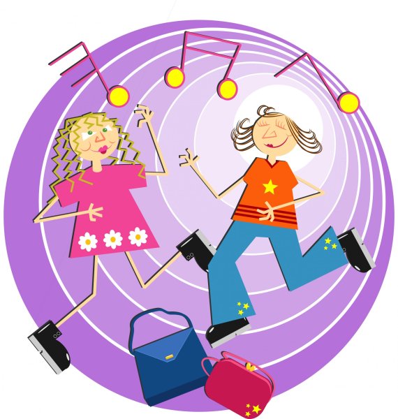 Детские рисунки дискотека