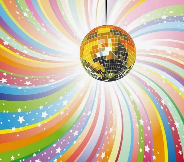 Дискотека фон