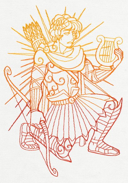 Аполлон Бог рисунок