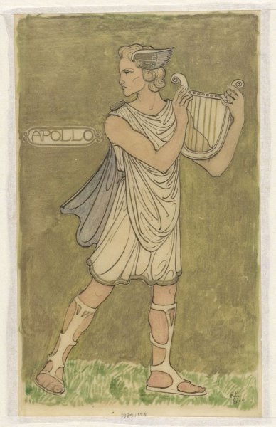 Аполлон Бельведерский бюст рисунок