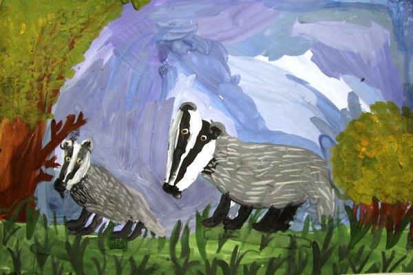 Паустовский барсучий нос раскраска