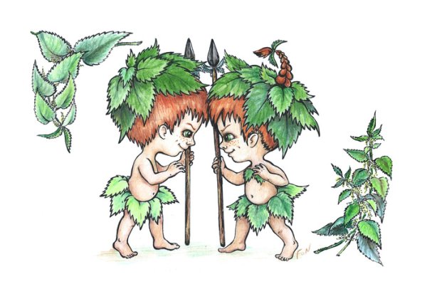 Детские рисунки крапивы