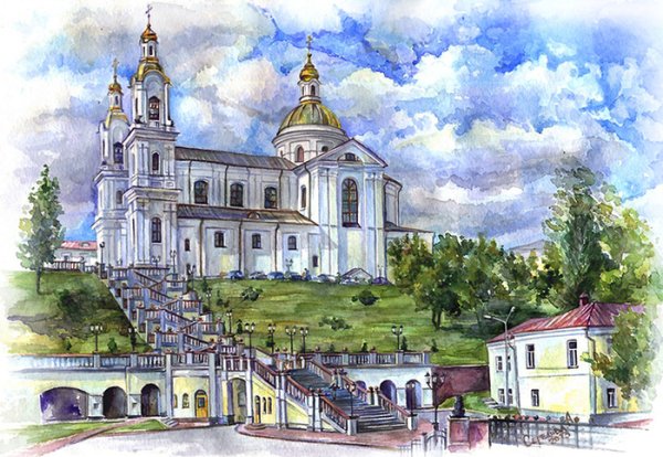 Храм Коренная пустынь рисунки