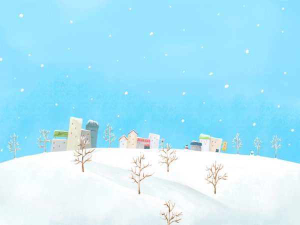 Нарисовать снег