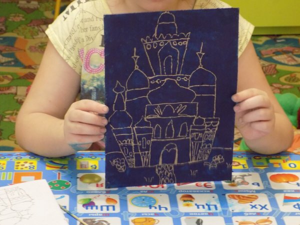 Гравюра на картоне для детей