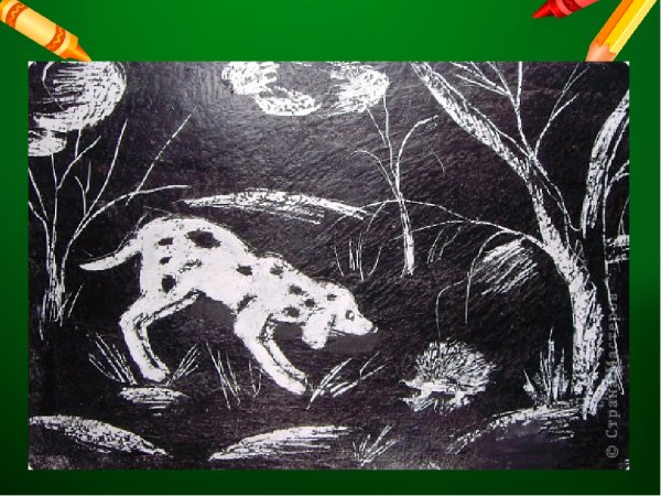 Гравюра в технике граттаж