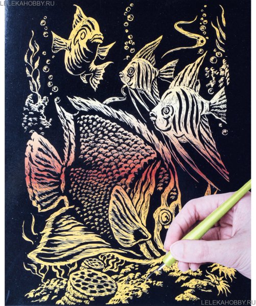 Картина гравюра для детей