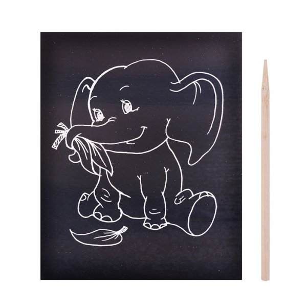 Гравюра на картоне детская