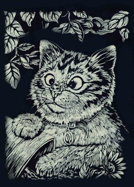 Линогравюра животные