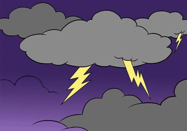 Молнии мультяшные