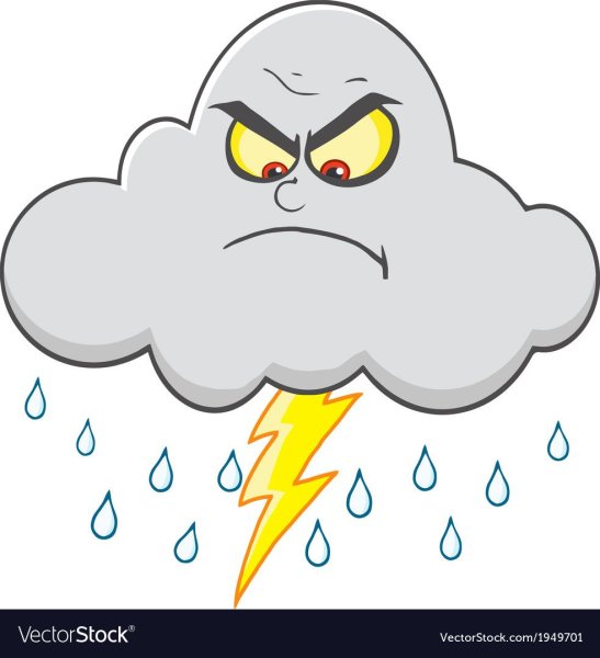 Тучка с молнией