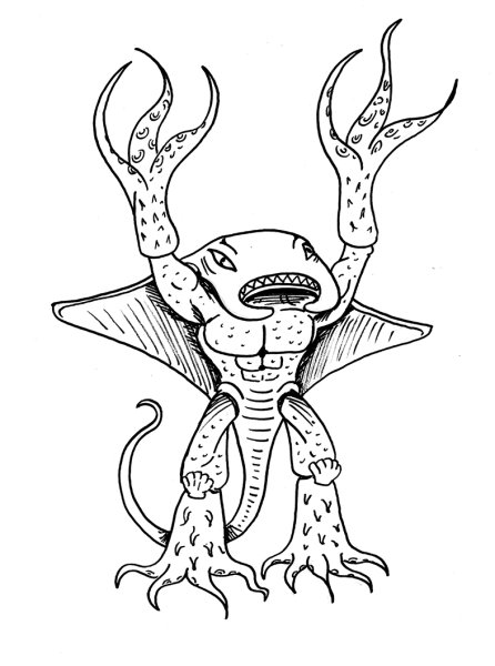 Раскраска чудовище