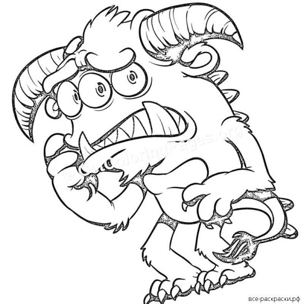 Раскраска монстры