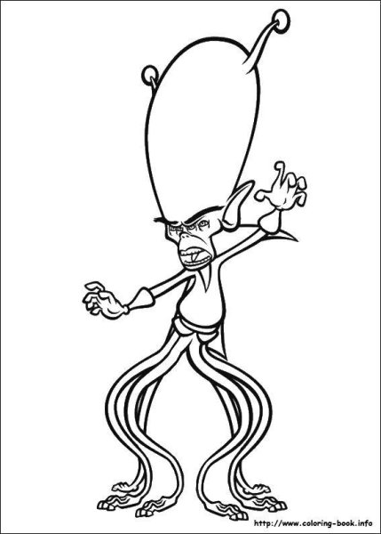 Сиреноголовый монстр раскраски