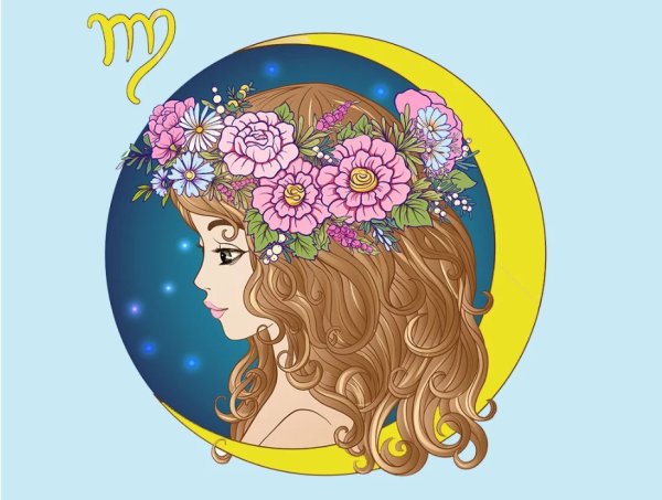 Знак зодиака Дева мультяшная