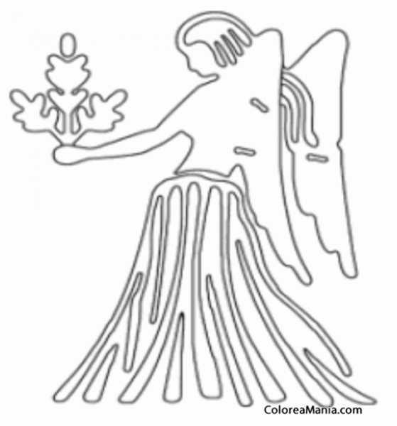 Знак Девы раскраска