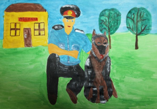 Плакат вырубной "пограничник"