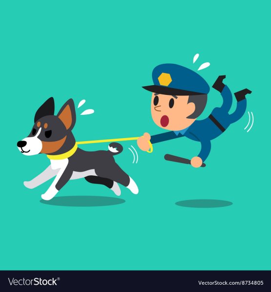 Кинолог рисунок