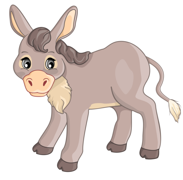 Ослик мультяшный